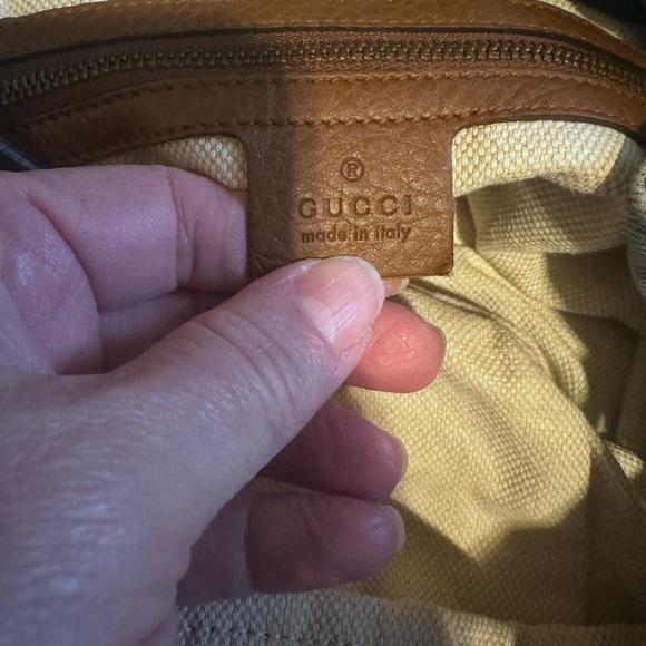 Authentic Gucci Soho Chain GG Denim Shoulder Bag - Picture 10 of 11